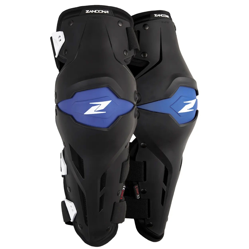 Protezioni ginocchia moto Zandona X-Treme Kneeguard nero-blu
