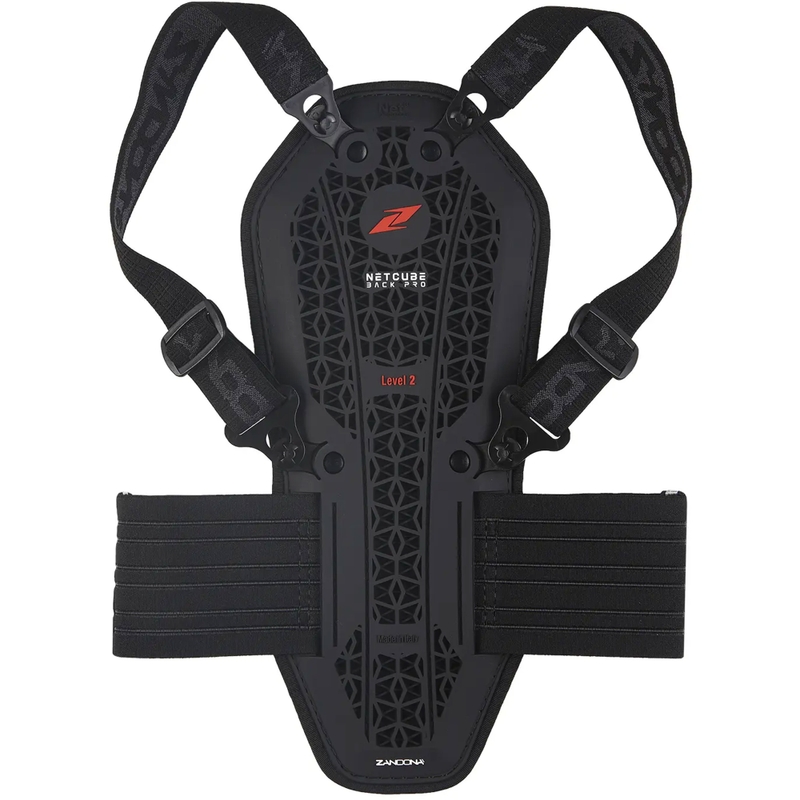 Protezione per la colonna vertebrale per bambini Zandona Netcube Back PRO X7 nero 121 - 135 cm