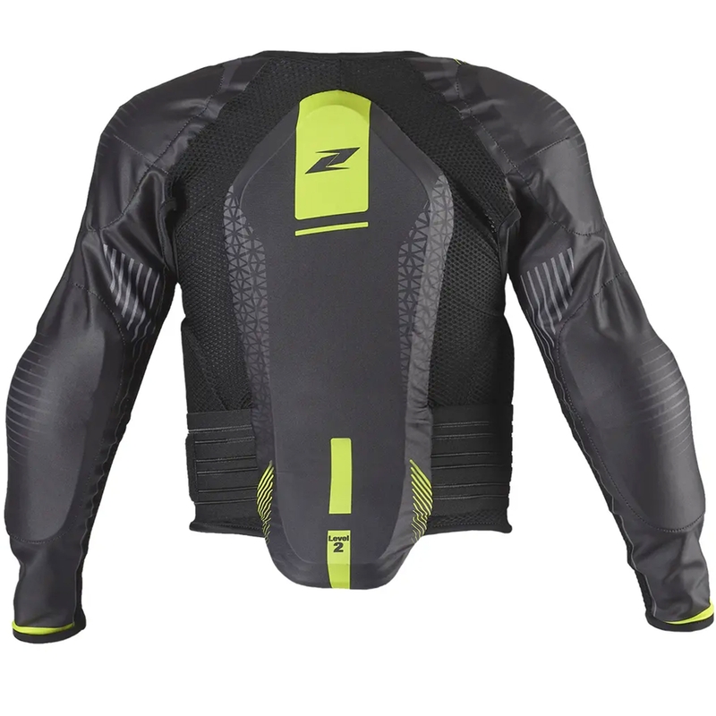 Pettorina protettiva per bambini Zandona Netcube Jacket X8 nero-giallo fluo 136 - 150 cm