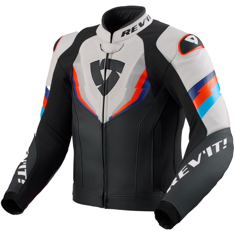 Giacca da moto Revit Quantum 3 nero-grigio chiaro