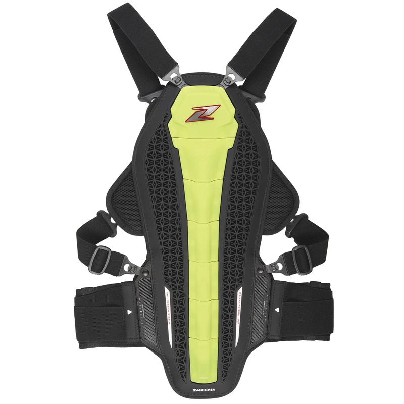 Zandona Hybrid Armour X8 protezione per colonna vertebrale e torace giallo fluo 178 - 187 cm