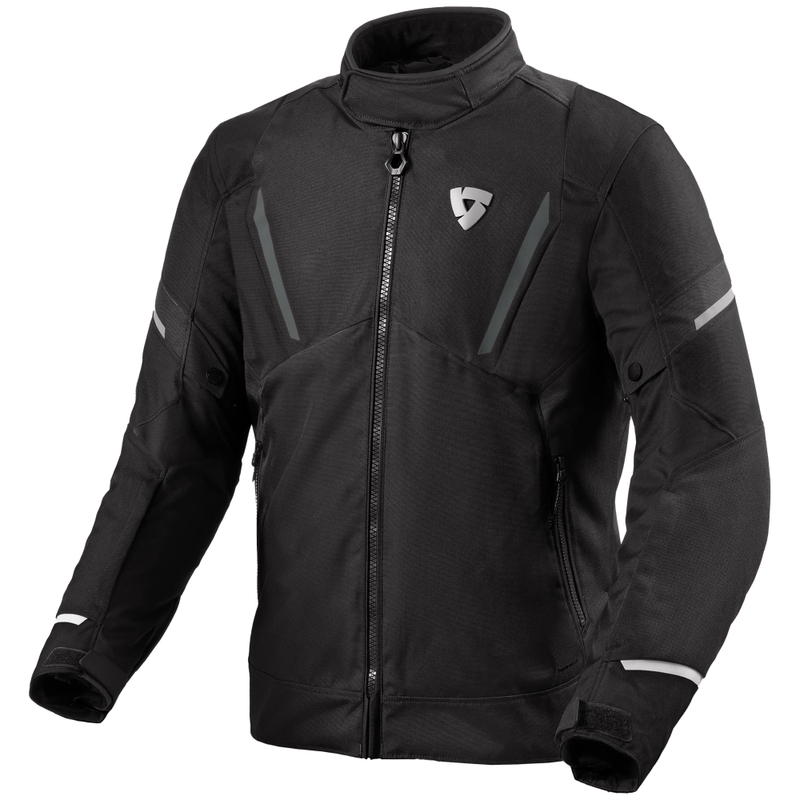 Giacca da moto Revit Undulate H2O nero-bianco