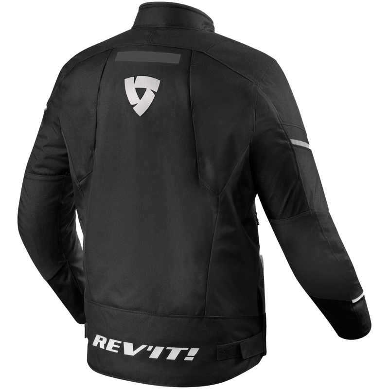 Giacca da moto Revit Undulate H2O nero-bianco