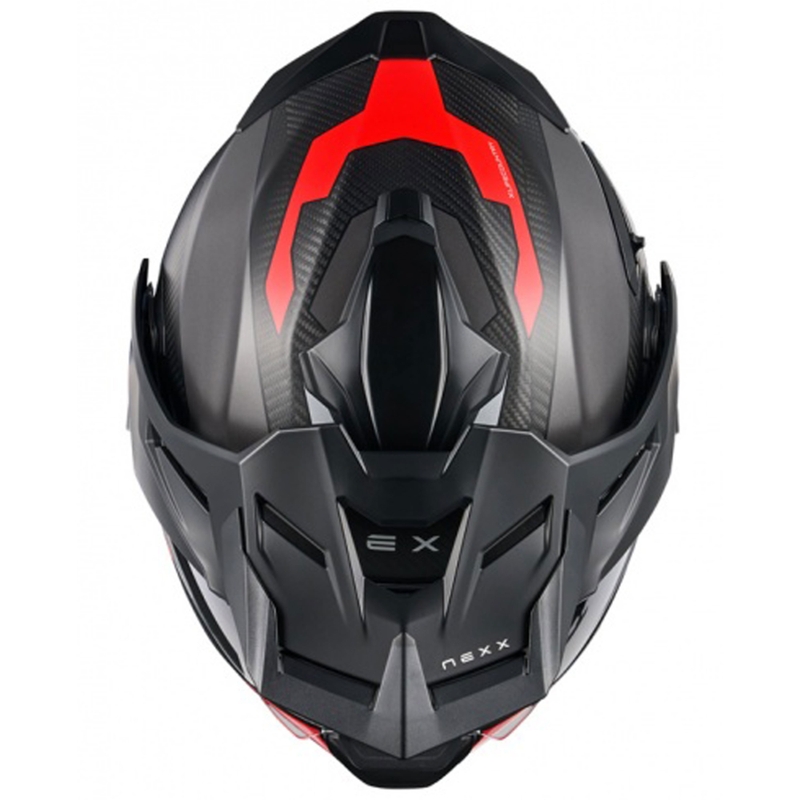 Casco moto flip-up Nexx X.Lifecountry Terra grigio opaco-rosso