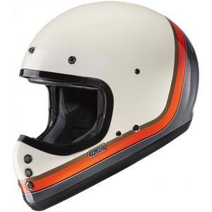 Casco integrale da moto HJC V60 Scoby MC7 beige-nero-arancione-grigio
