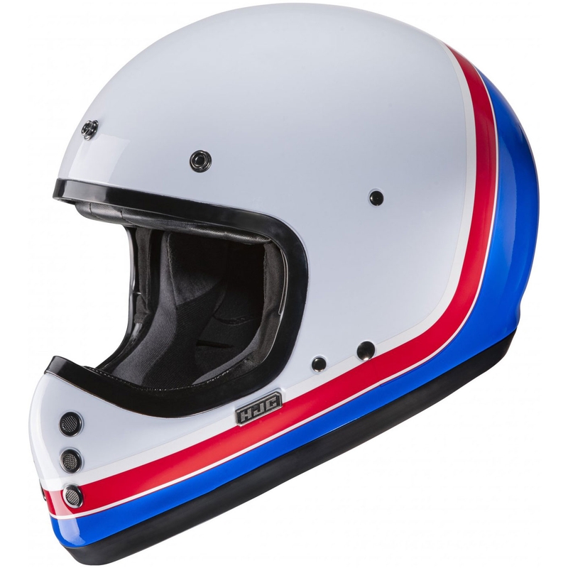 Casco integrale da moto HJC V60 Scoby MC21 bianco-rosso-blu