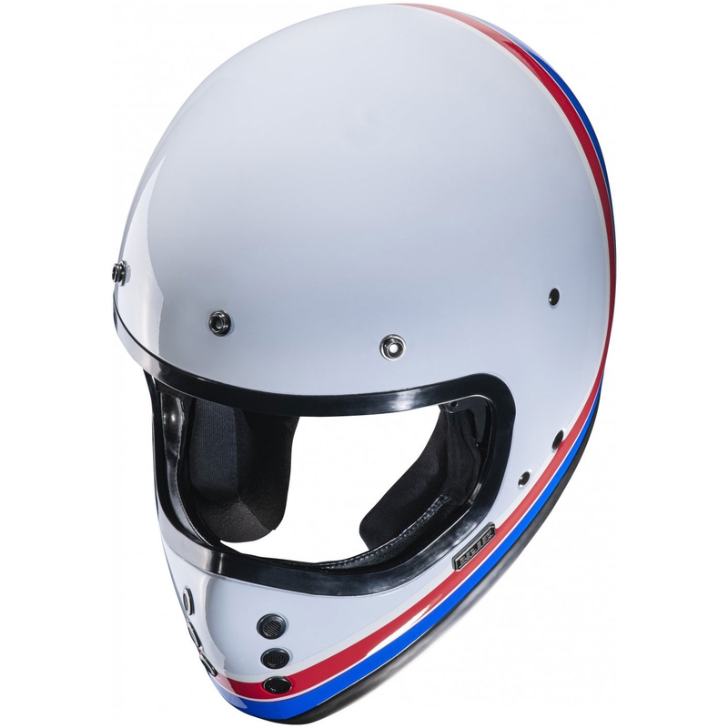 Casco integrale da moto HJC V60 Scoby MC21 bianco-rosso-blu