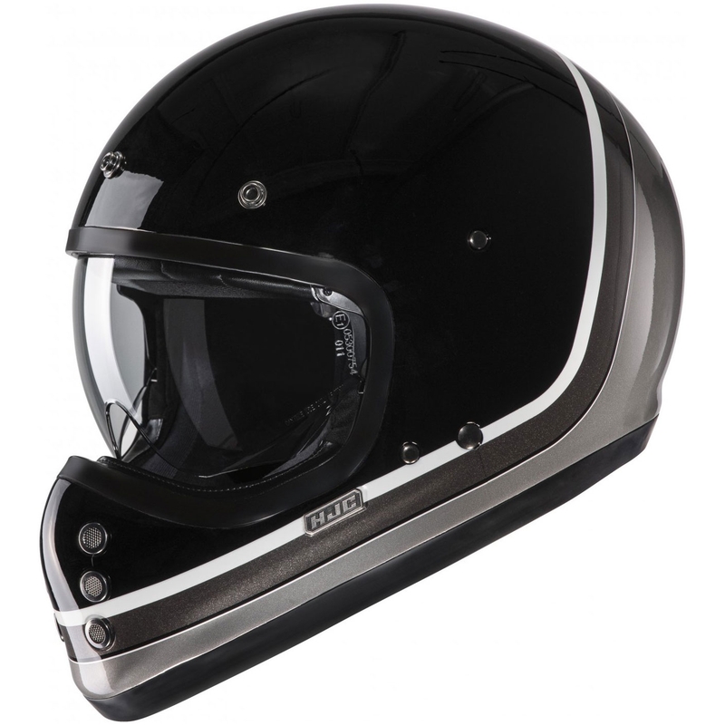 Casco integrale da moto HJC V60 Scoby MC5 nero-bianco-grigio