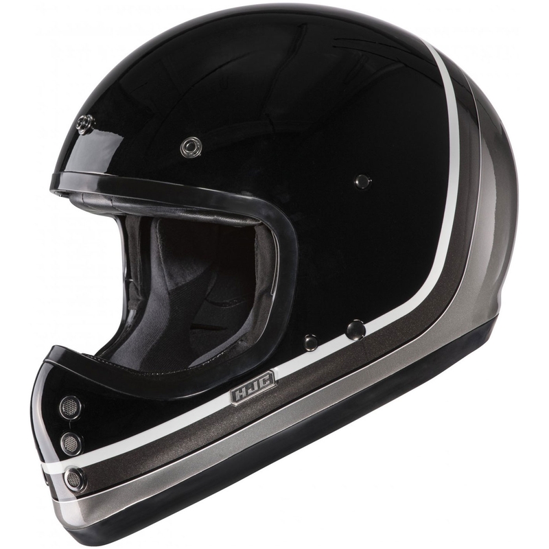 Casco integrale da moto HJC V60 Scoby MC5 nero-bianco-grigio