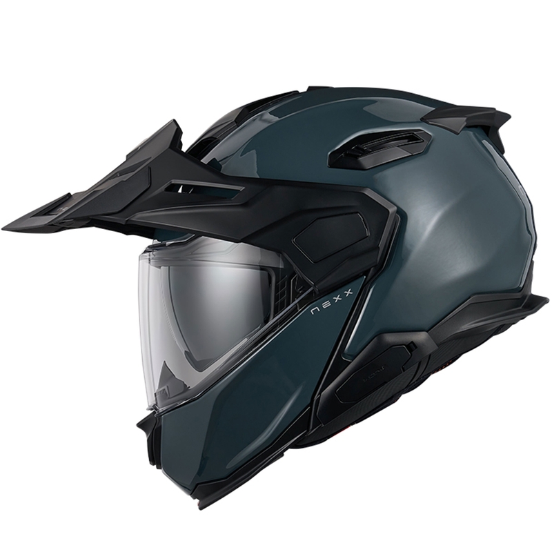 Casco da moto Nexx X.Lifecountry Plain flip-up blu Saldi