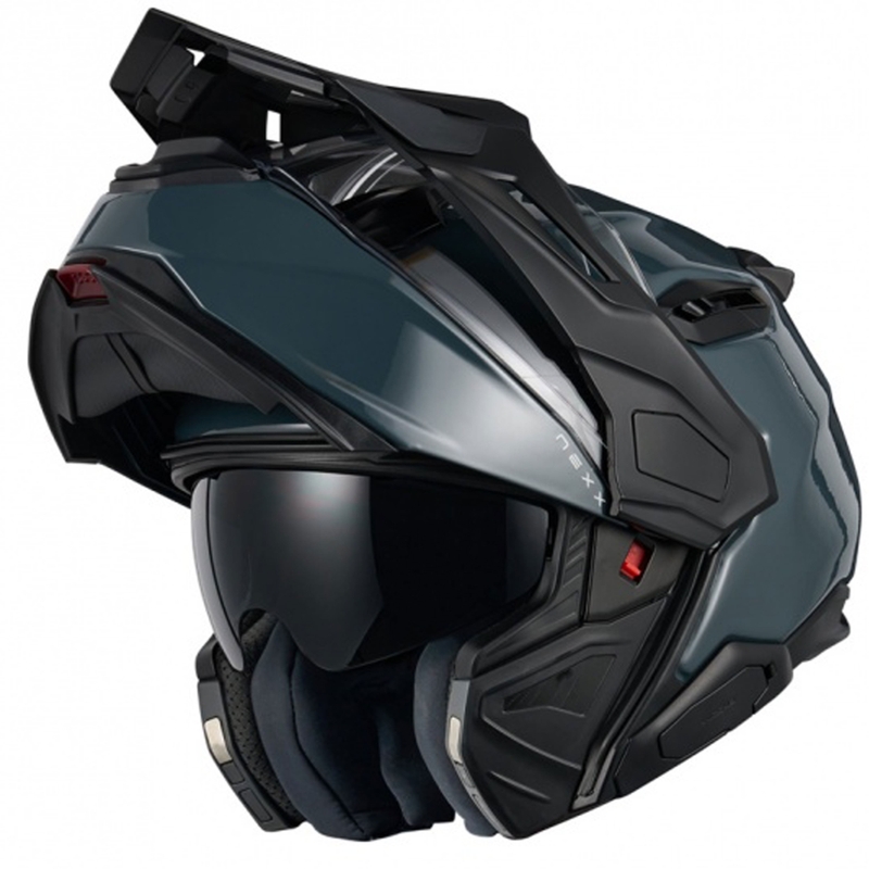 Casco da moto Nexx X.Lifecountry Plain flip-up blu Saldi