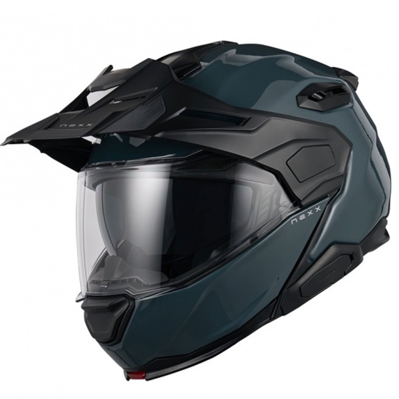 Casco da moto Nexx X.Lifecountry Plain flip-up blu Saldi