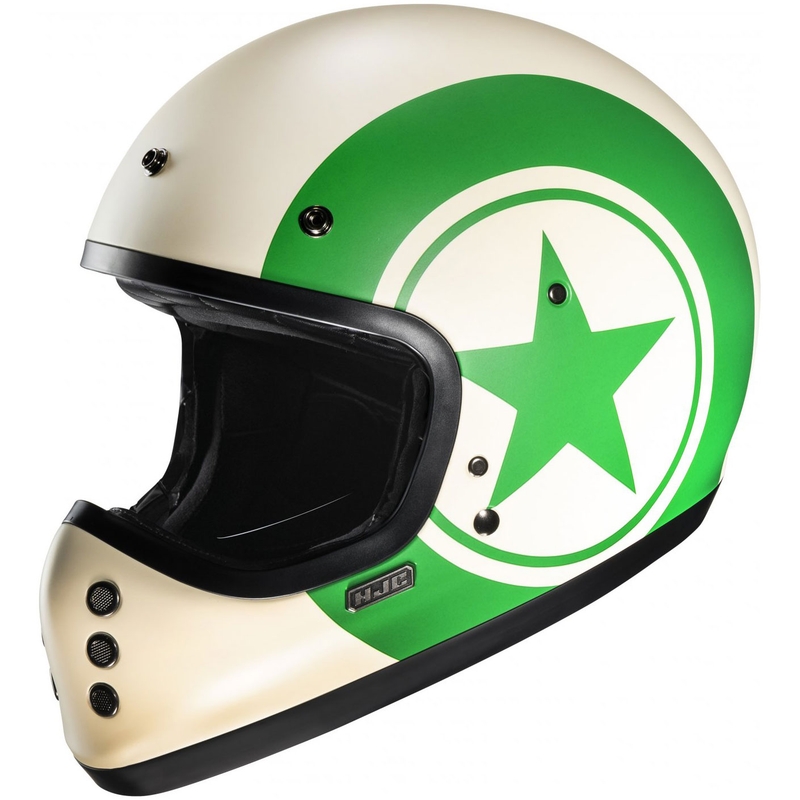 Casco integrale da moto HJC V60 Nyx MC4SF bianco-verde