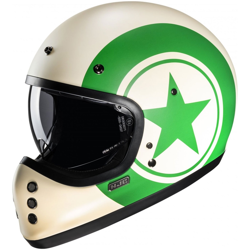 Casco integrale da moto HJC V60 Nyx MC4SF bianco-verde