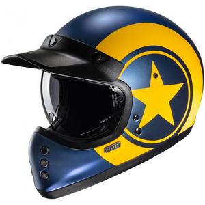 Casco integrale da moto HJC V60 Nyx MC3SF blu-giallo