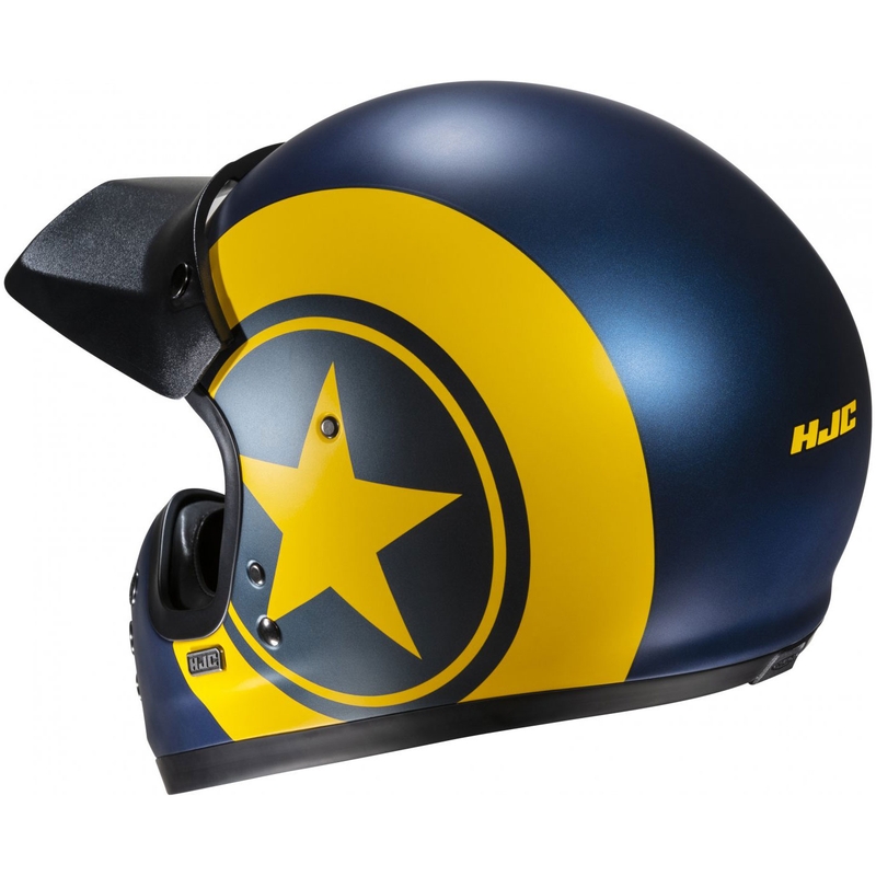 Casco integrale da moto HJC V60 Nyx MC3SF blu-giallo