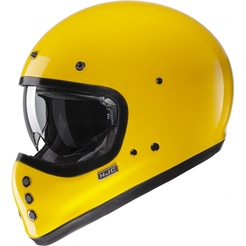Casco integrale da moto HJC V60 Solid giallo intenso