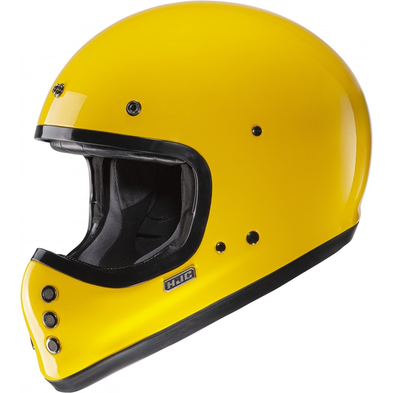 Casco integrale da moto HJC V60 Solid giallo intenso