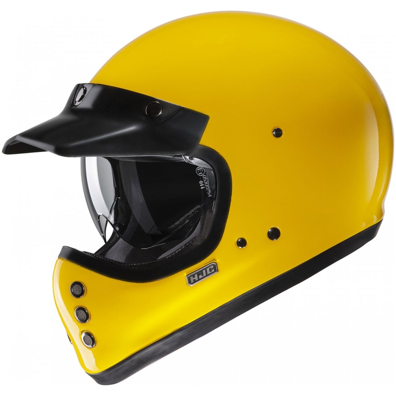 Casco integrale da moto HJC V60 Solid giallo intenso