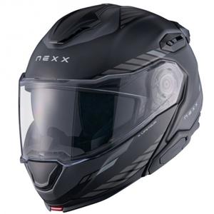 Casco moto flip-up Nexx X.Lifetour Globe nero opaco-grigio
