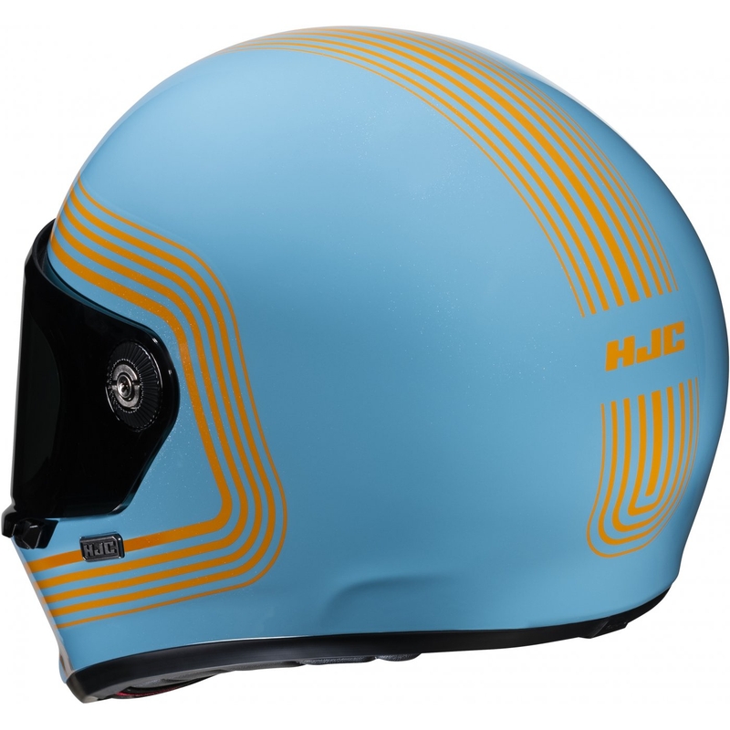 Casco integrale da moto HJC V10 Foni MC27 turchese-arancione