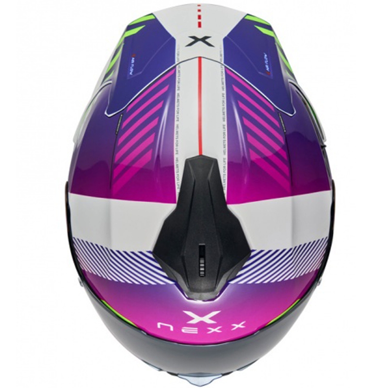 Casco integrale da moto NEXX Y.100R Fade viola-bianco