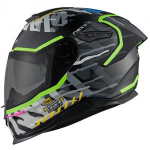 Casco moto integrale Nexx Y.100R Urbangram nero