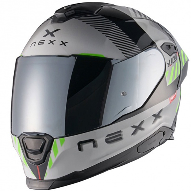 Casco integrale da moto NEXX Y.100R Fade grigio-nero
