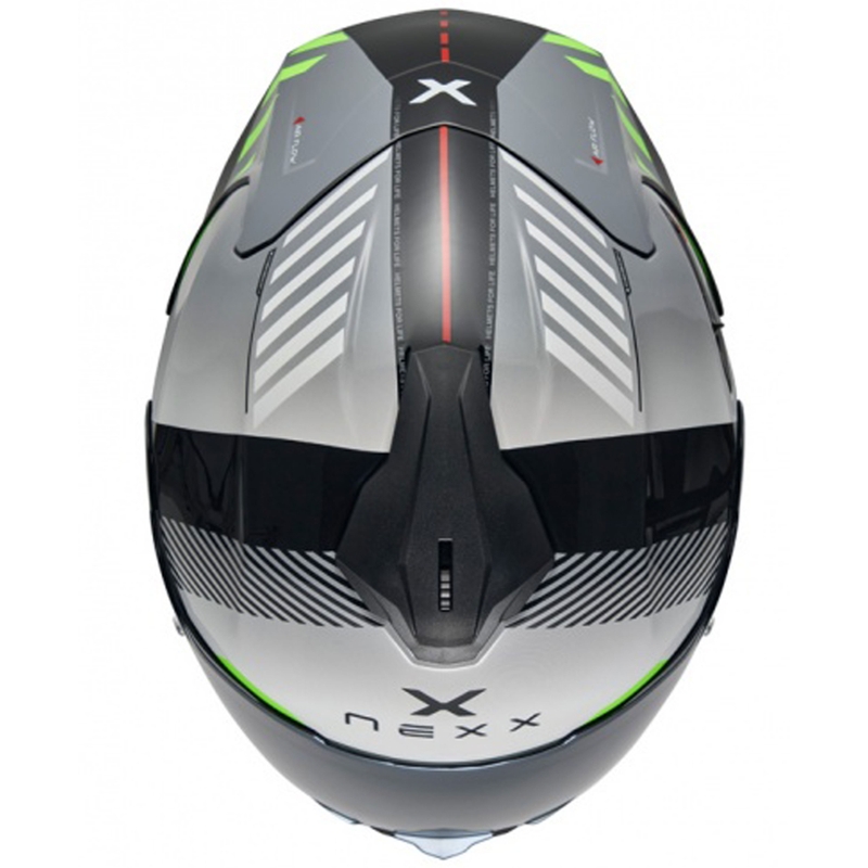 Casco integrale da moto NEXX Y.100R Fade grigio-nero