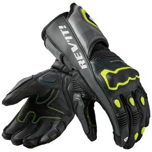 Guanti da moto Revit Quantum 3 Grigio-Giallo Fluo