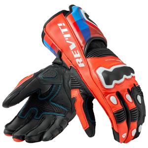 Guanti da moto Revit Quantum 3 fluo rosso-blu