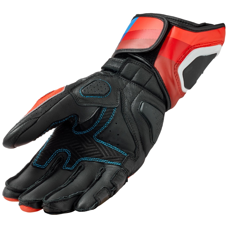 Guanti da moto Revit Quantum 3 fluo rosso-blu