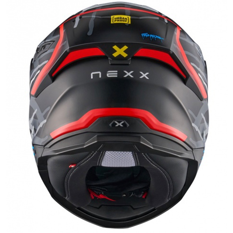 Casco integrale da moto NEXX Y.100R Urbangram nero-rosso Saldi