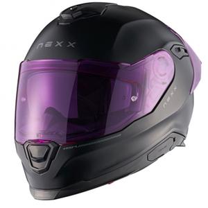 Casco integrale da moto NEXX Y.100R Subsonic nero opaco-rosa