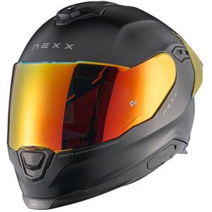 Casco integrale da moto NEXX Y.100R Subsonic nero opaco-rosso