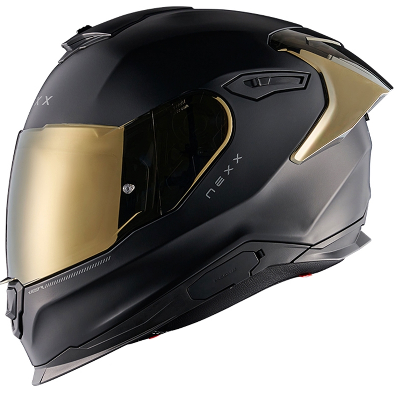 Casco integrale da moto NEXX Y.100R Subsonic nero opaco-oro