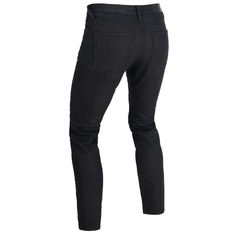 Jeans da motociclista neri Oxford Original Approved AAA Slim Jeans