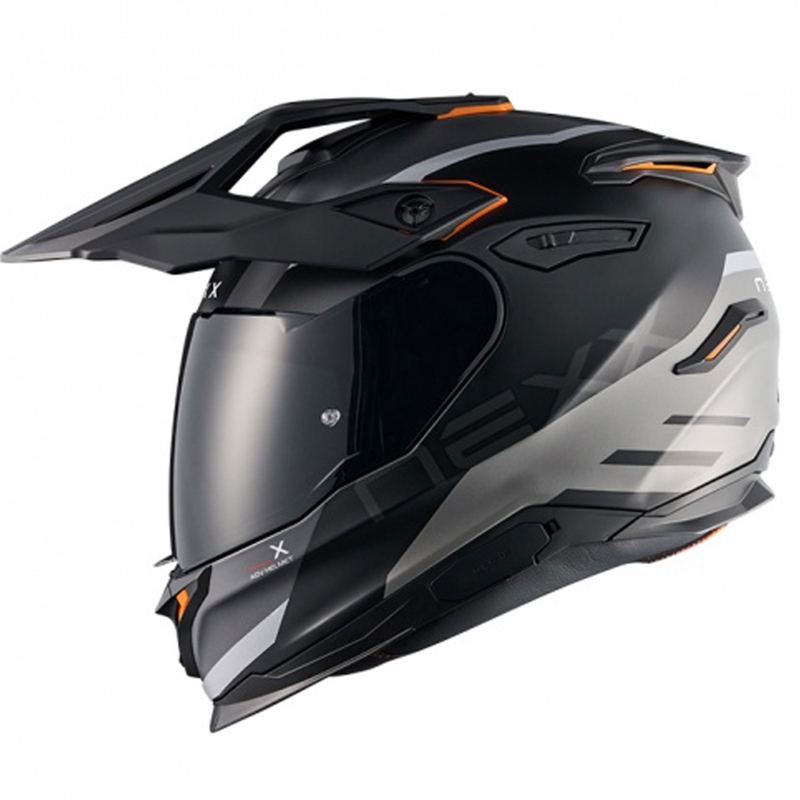 Casco moto enduro NEXX Y.TRAVL Quest nero opaco-grigio Saldi