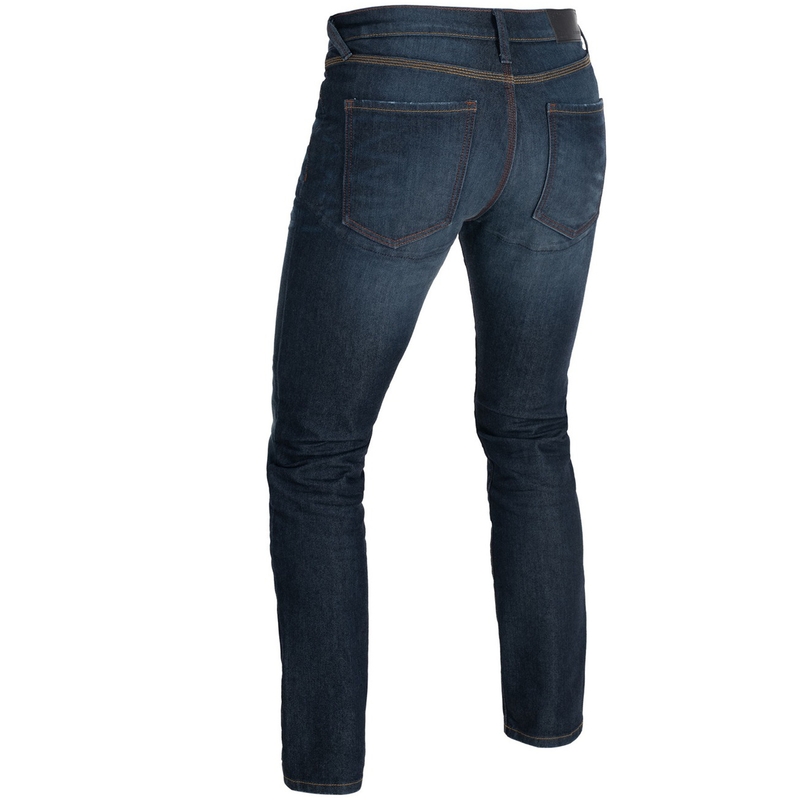 Jeans da motociclista dritti Oxford Original Approved AAA blu lavato