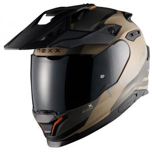 Casco moto enduro NEXX Y.TRAVL Quest sabbia-nero opaco