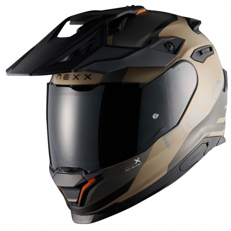 Casco moto enduro NEXX Y.TRAVL Quest sabbia-nero opaco