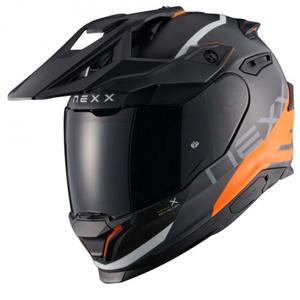 Casco moto enduro NEXX Y.TRAVL Quest arancione opaco