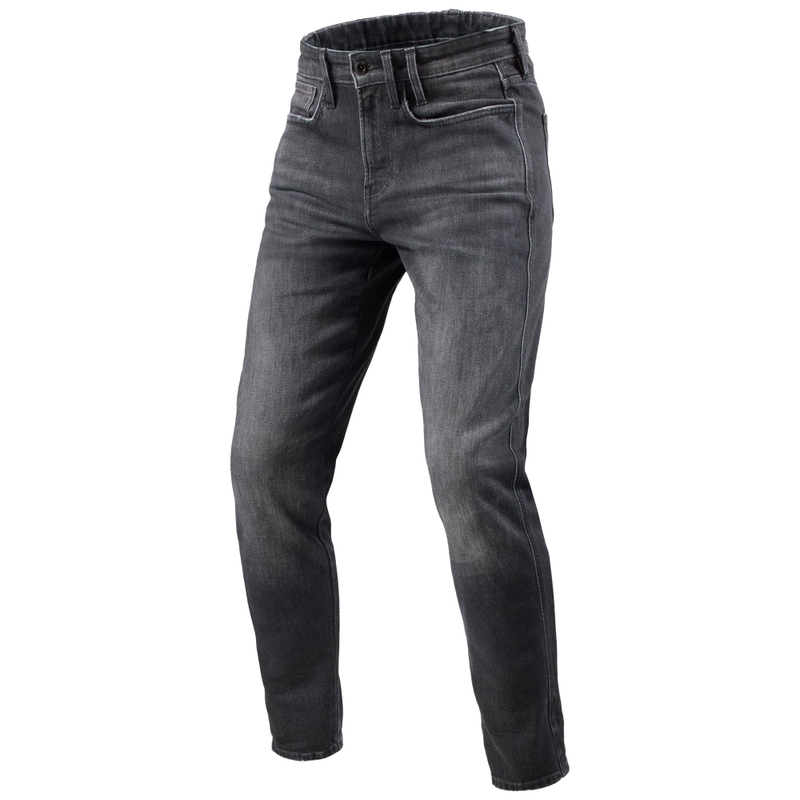 Jeans da motociclista Revit Kai Skinny Short Mid Grey Stone
