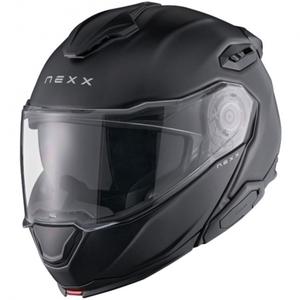 Casco moto flip-up Nexx X.Lifetour Plain nero opaco