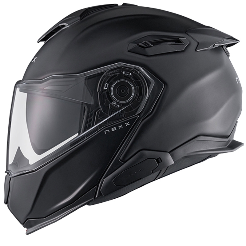 Casco moto flip-up Nexx X.Lifetour Plain nero opaco