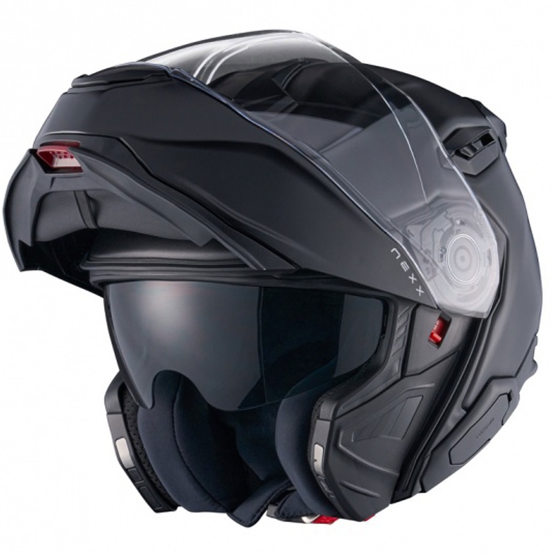 Casco moto flip-up Nexx X.Lifetour Plain nero opaco