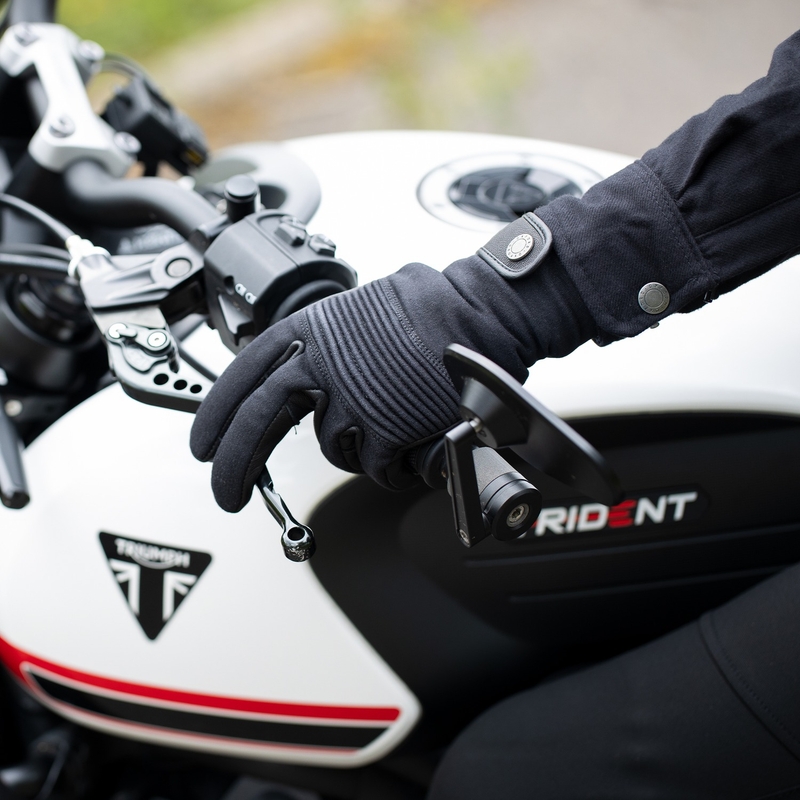 Guanti da moto da donna Oxford Kickback neri