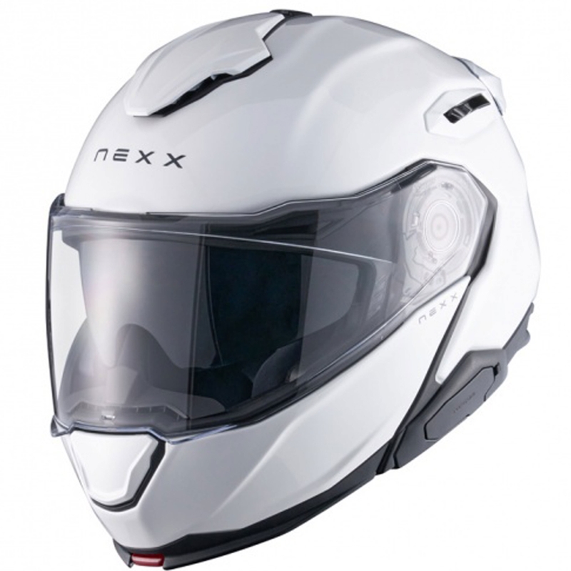 Casco moto flip-up Nexx X.Lifetour Plain bianco opaco