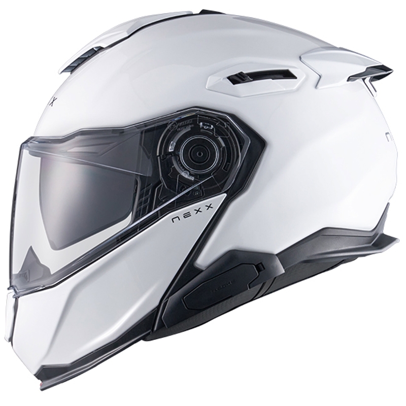 Casco moto flip-up Nexx X.Lifetour Plain bianco opaco