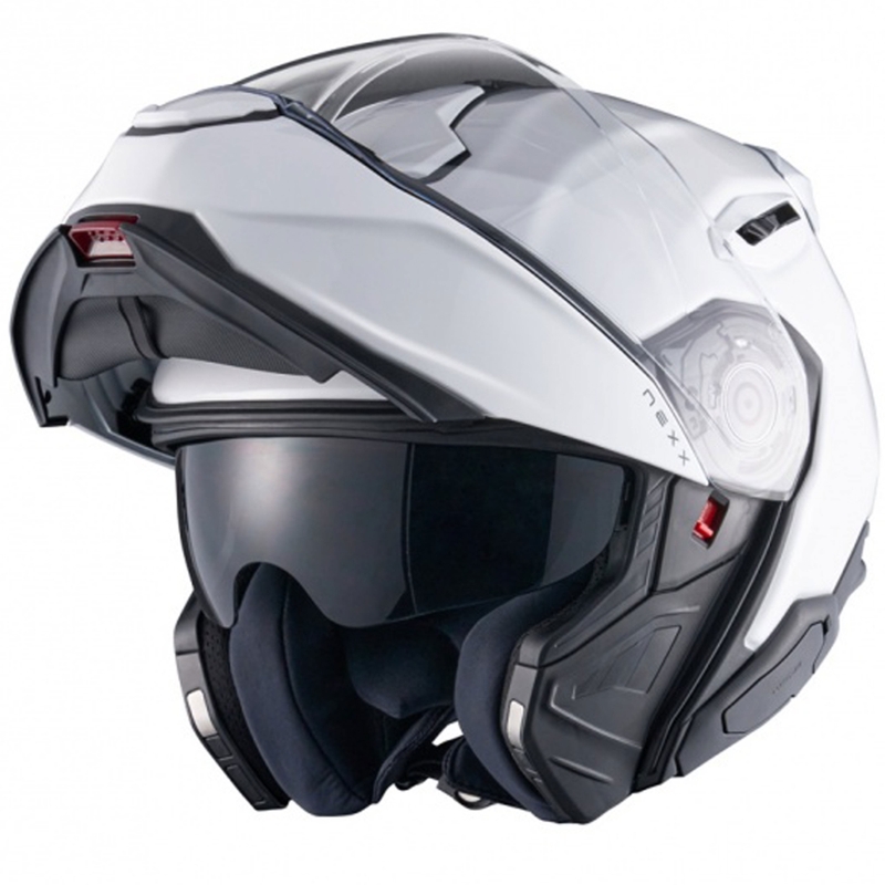 Casco moto flip-up Nexx X.Lifetour Plain bianco opaco